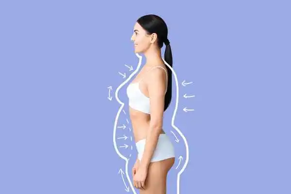 image of woman experiencing fat reduction treatment Walsall