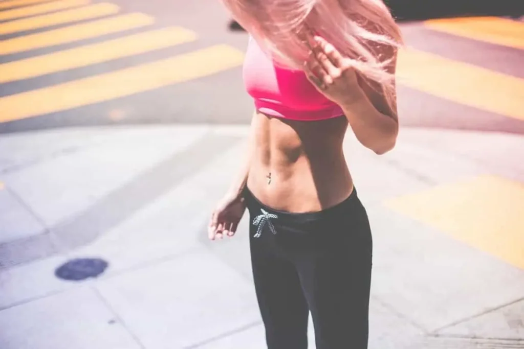 Woman with toned stomach after LA-EMS Body Sculpting Treatment Walsall