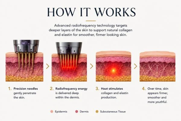Diagram of how Collagen Lift Therapy Walsall works